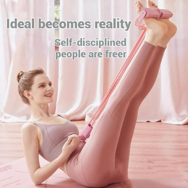 Multifunction Pedal Resistance Trainer with 6 Tubes – Stronger Resistance for Effective Training, Portable Foot Pedal Exerciser for Full-Body Home Workout, Stretching & Fitness Training